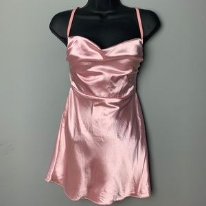 Pink babydoll dress